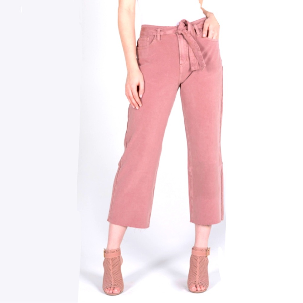 Silver Wide Leg Jeans
